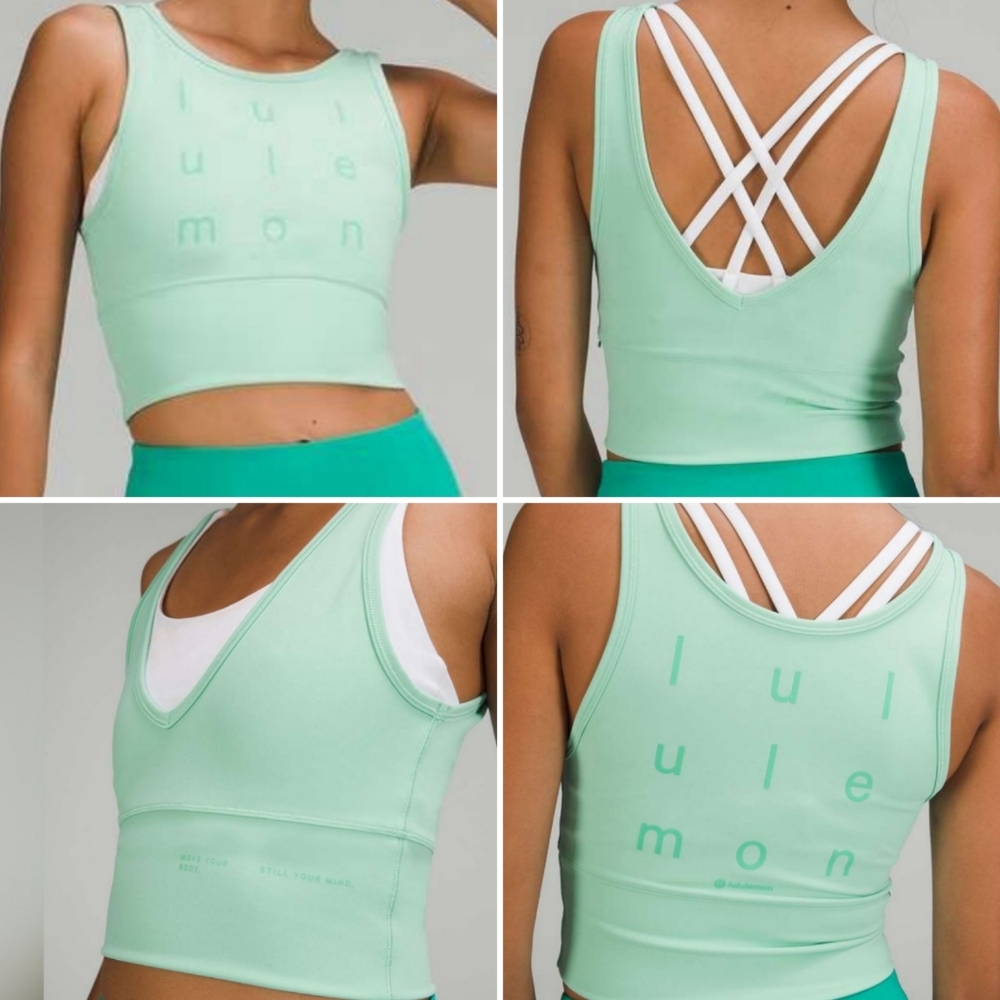 Lululemon Athletica Mint Green Cross-Back Tank Top